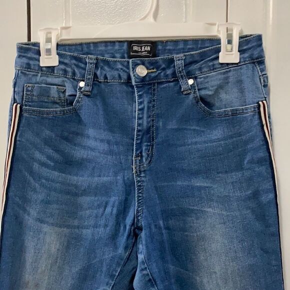 IRIS Jeans Los Angelos High Waist Side Striped  9 - Picture 3 of 15